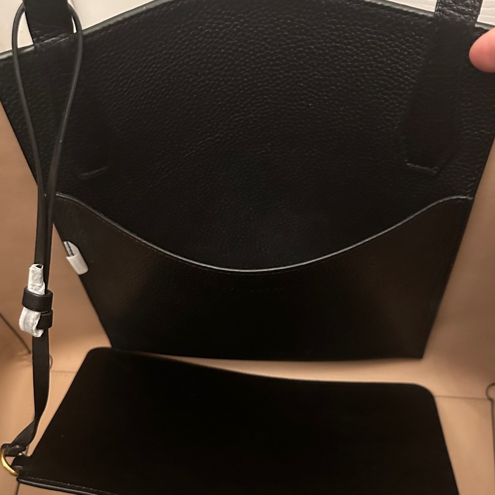 Tory Burch Black Leather Tote - Picture 5 of 12
